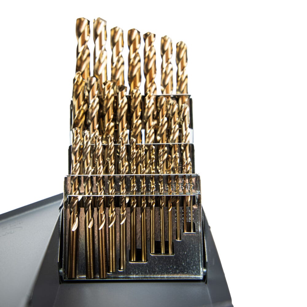 29-Piece 8 Percent Cobalt Drill Bit Set (1/16 in - 1/2 in x 64ths)